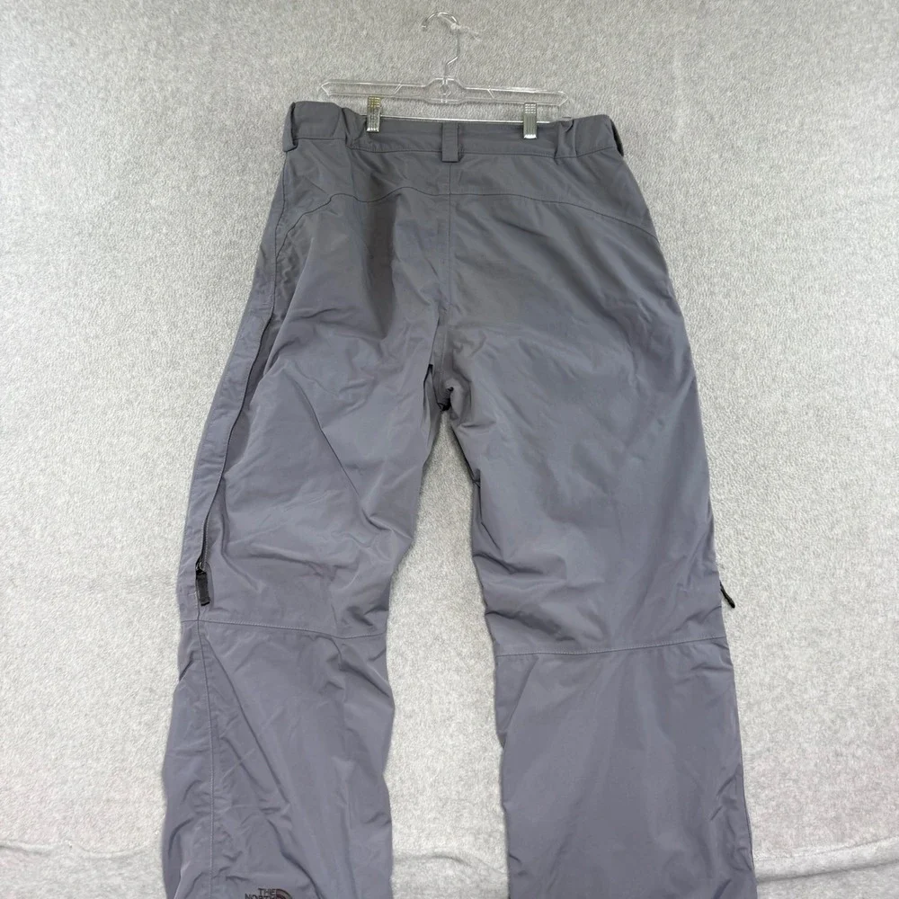 The North Face HyVent Snow Pants Mens Large Grey Waterproof Cargo Ski Snowboard